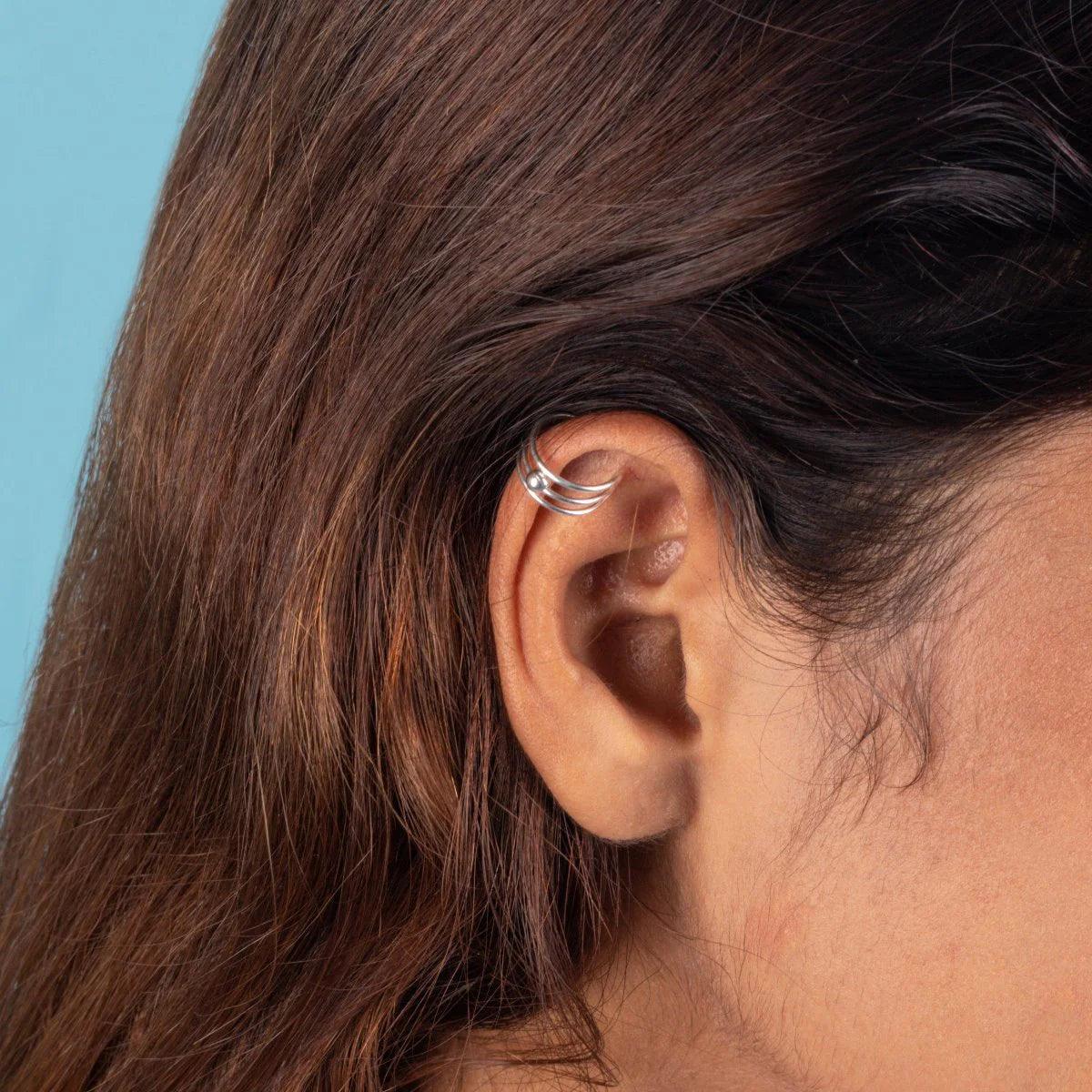 Three-Layer Ear Cuff Small Earrings: A Unique Take on Contemporary Style