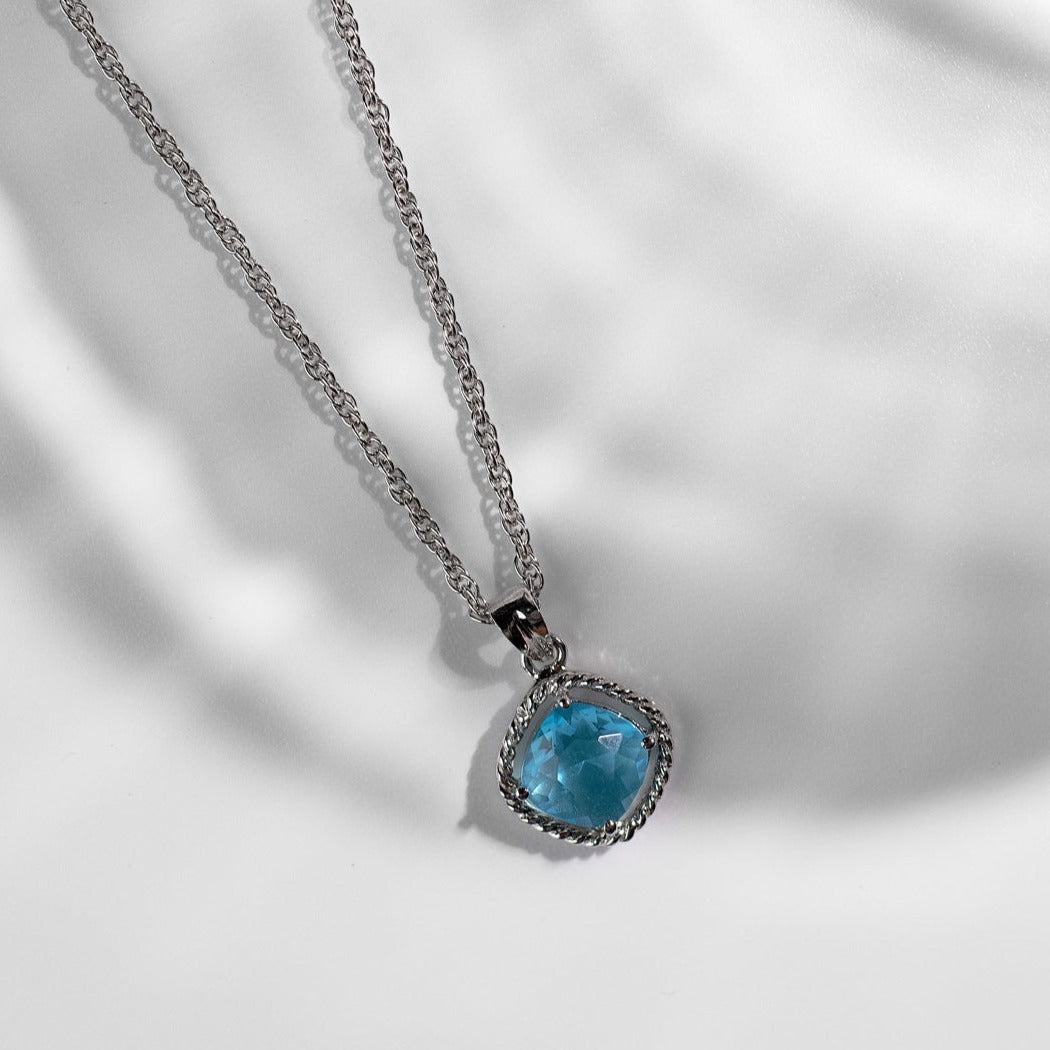 Blue hot sale stone locket