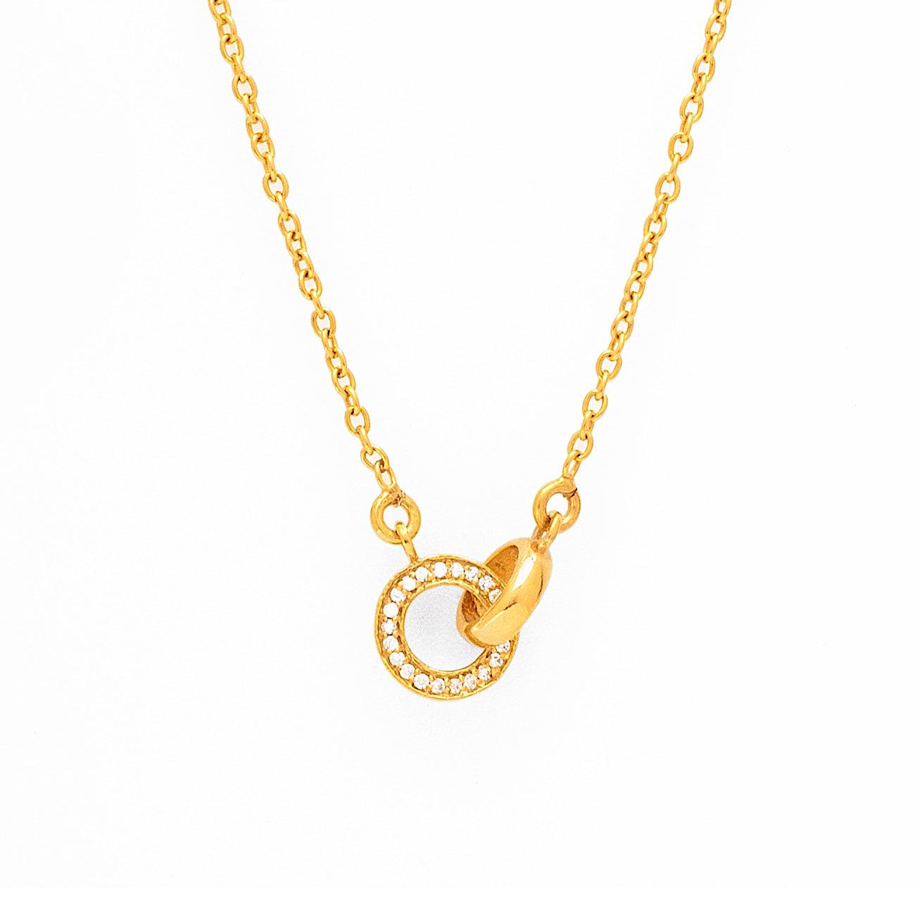 Eternal Bond of Strength Linked 925 Silver Necklace