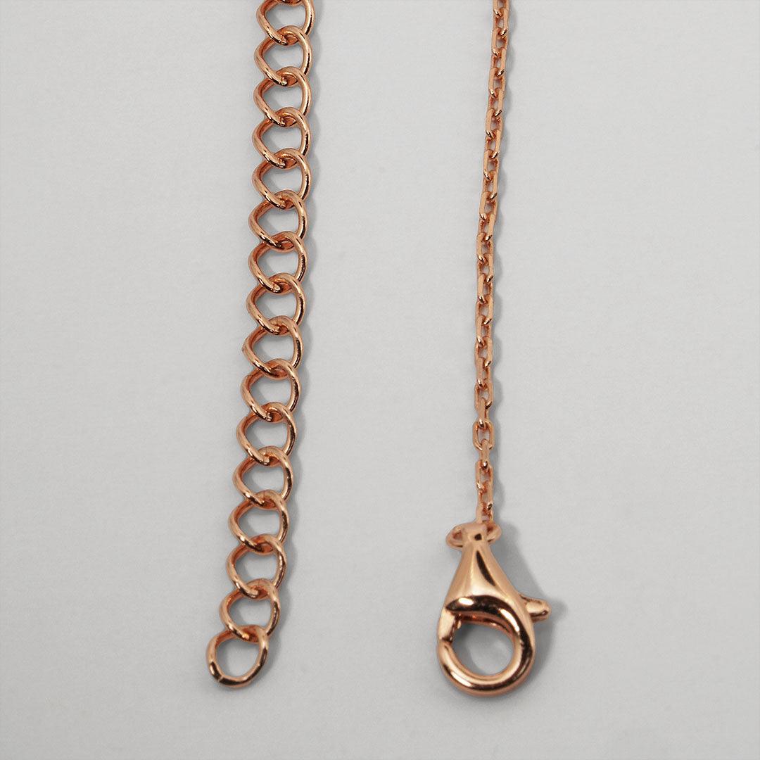 Rose Gold Necklace 925 Sterling Silver