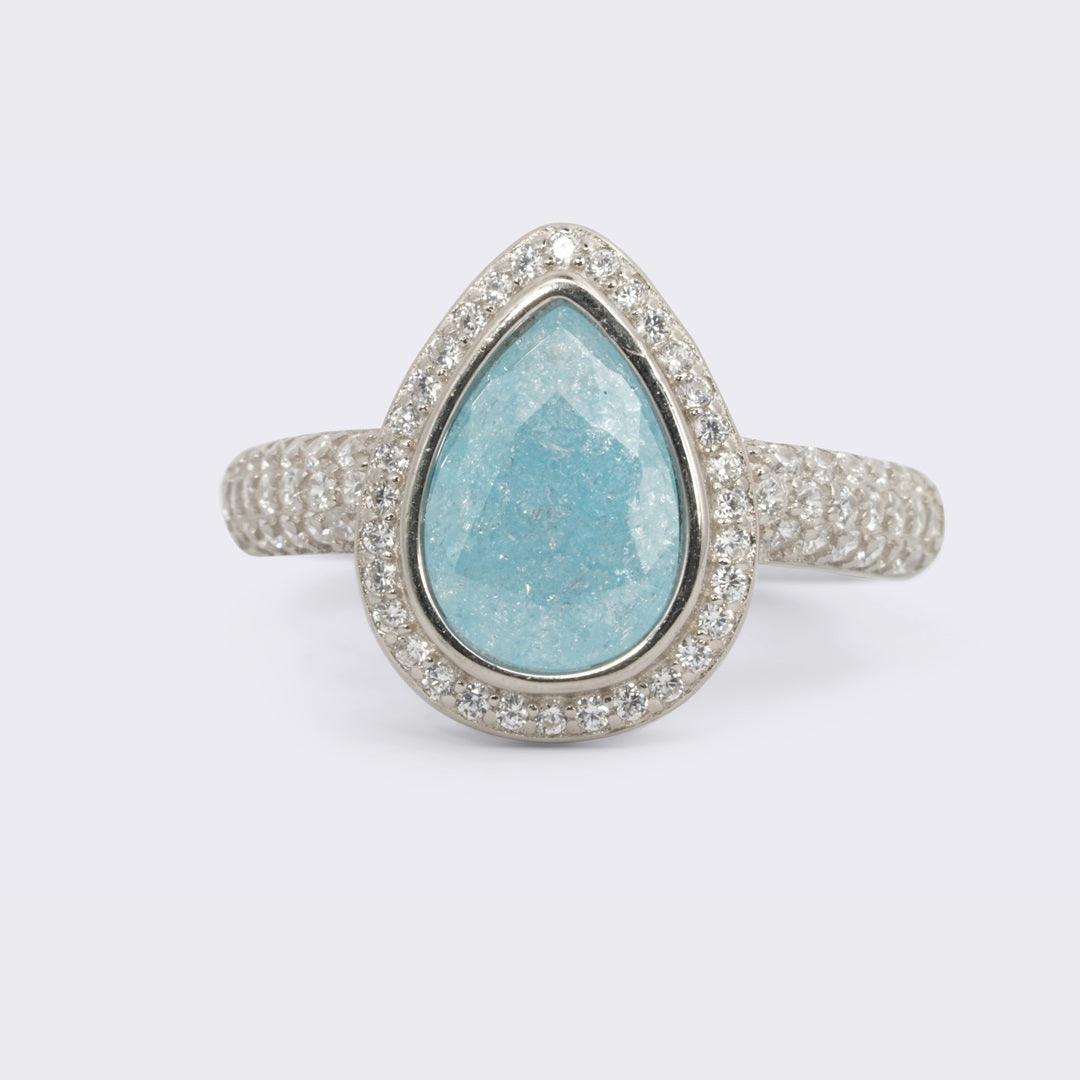 blue-center-stone-925-silver-ring 1