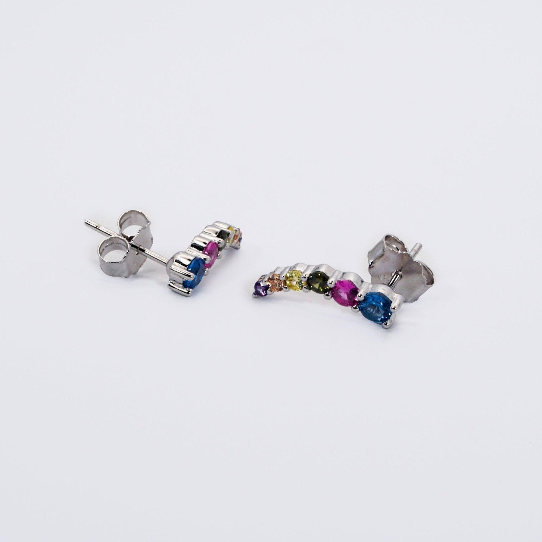 rainbow-925-silver-stud-earrings