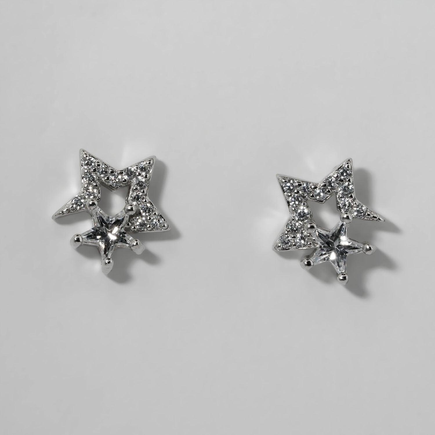 star-stud-925-silver-earrings